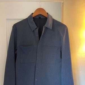 Lululemon Flannel-Like Blue Shirt